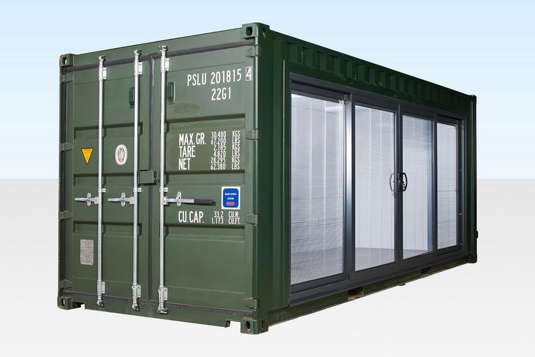 Conteneur maritime modifié en bureau