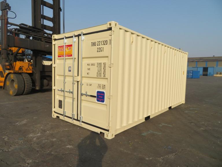 Conteneur maritime de 20 pieds (2er voyage) tunnel container (double end door)