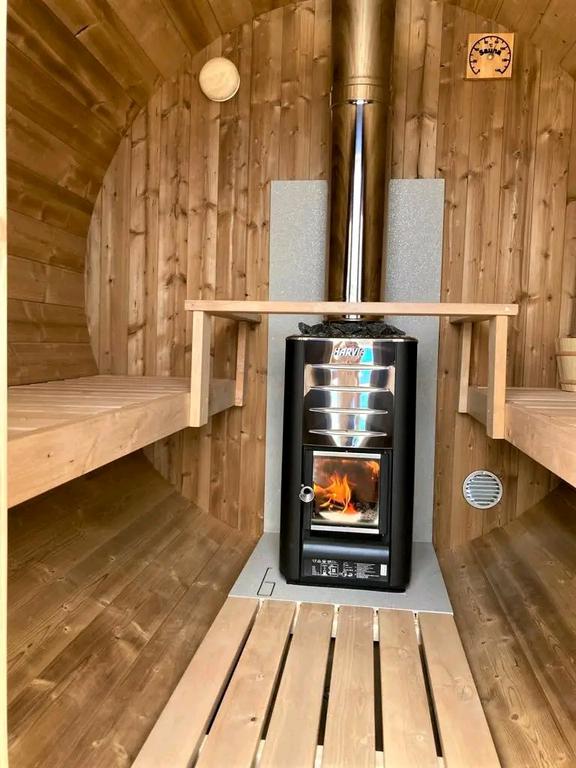 Sauna d'Extérieur Barrel 235 (Poêle en bois)